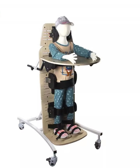 Auxiliary children's wheelbarrow tilting standing frame