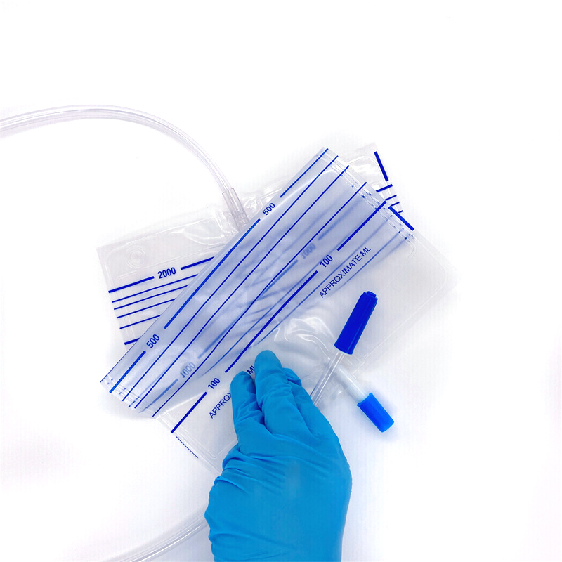 High-Efficiency Sterile Urine Bag with T Valve Disposable & Safely Used in Home Care