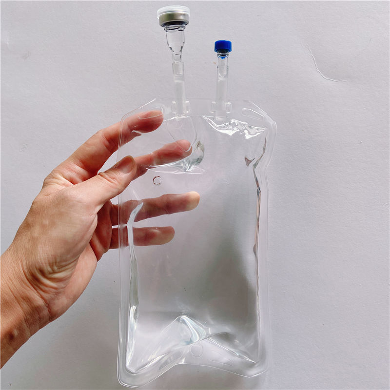 Medical Disposable 250ml 500ml 1000ml Plastic Non PVC Transparent PP IV Infusion Bag for Single Use