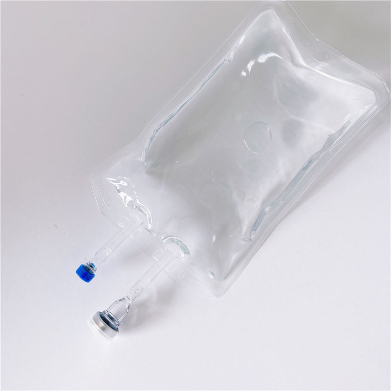 Medical Disposable 250ml 500ml 1000ml Plastic Non PVC Transparent PP IV Infusion Bag for Single Use